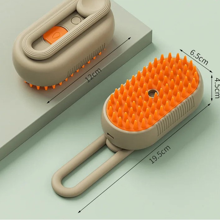 Brosse à vapeur pour chat Brosse pour chien à vapeur 3 en 1